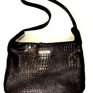Vintage guess lizard/crock skin crossbody handbag